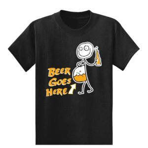 Beer Goes Here – Tall Graphic Tee