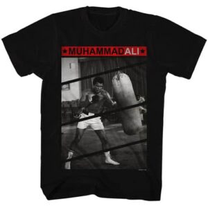 Muhammad Ali with Punching Bag – Muhammad Ali Tall Shirt