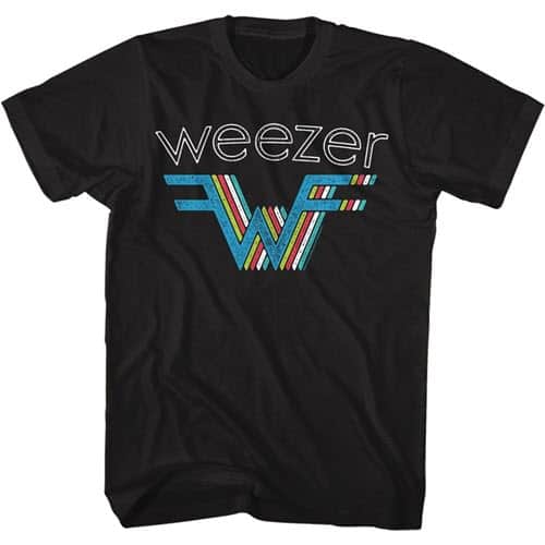 W Multi Color - Weezer Tall Shirt - Too Cool Apparel | Men's Tall ...