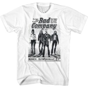 Munich Concert – Bad Company Tall T-Shirt