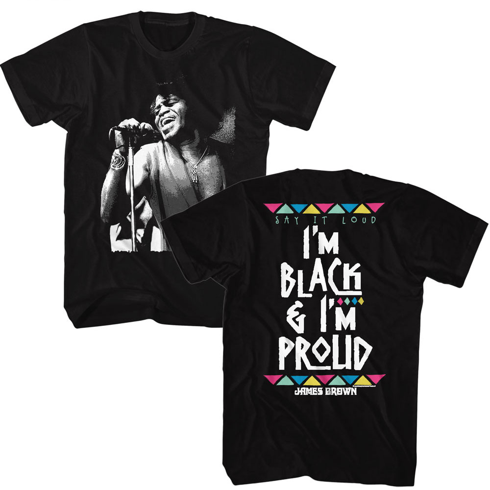 Black And Proud – 2-Sided James Brown Tall T-Shirt