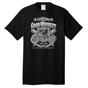 Good Whiskey  – Motorcycle Tall Shirt