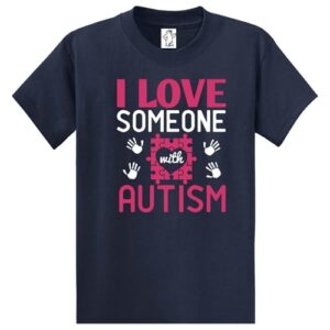 I Love Someone With Autism – Tall Graphic Tee