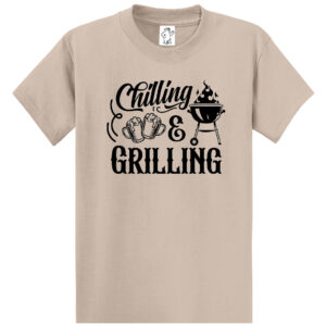 Chilling & Grilling – Tall Dad Shirt