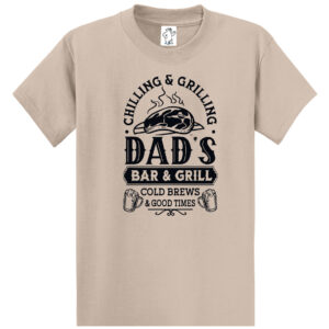 Dad’s Bar & Grill – Steak – Tall Dad Shirt