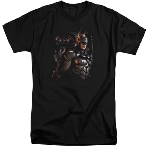 Batman Arkham Knight - Dark Knight Tall Shirts - Too Cool Apparel | Men ...