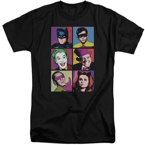 Batman Classic Tv - Pop Cast Tall Shirts - Too Cool Apparel 