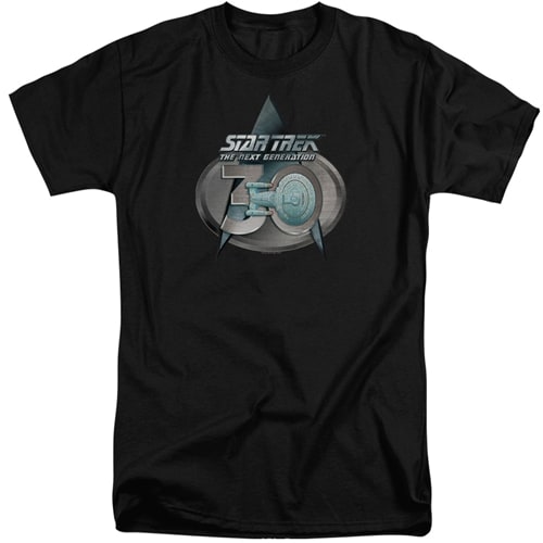 Star Trek - TNG 30th Logo - Too Cool Apparel | Men's Tall Shirts | Tall ...
