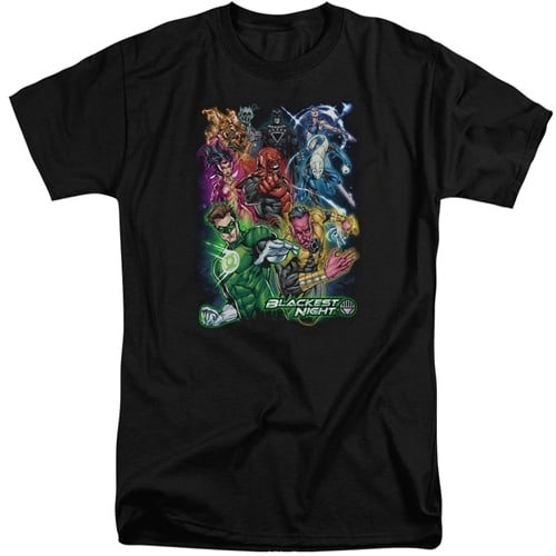 Green Lantern - Blackest Group - Too Cool Apparel | Men's Tall Shirts ...