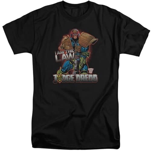 judge dredd i am the law shirt