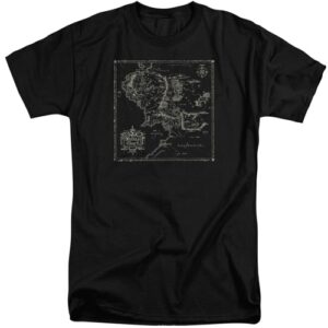 Map Of Middle Earth – Lord of the Rings Tall T-Shirt