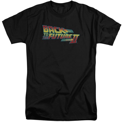 Logo - Back To The Future II Tall T-Shirt - Too Cool Apparel | Men's ...