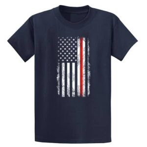 Red Line American Flag – Tall Graphic Tee